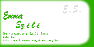 emma szili business card